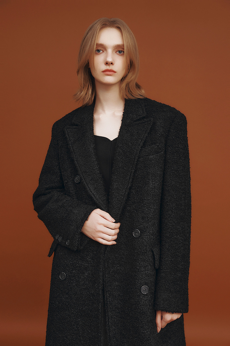 METROCITY-Boucle Double Long Coat M243CC1301Z│삼성물산 온라인몰 SSF Shop Boucle Double Long Coat M243CC1301Z