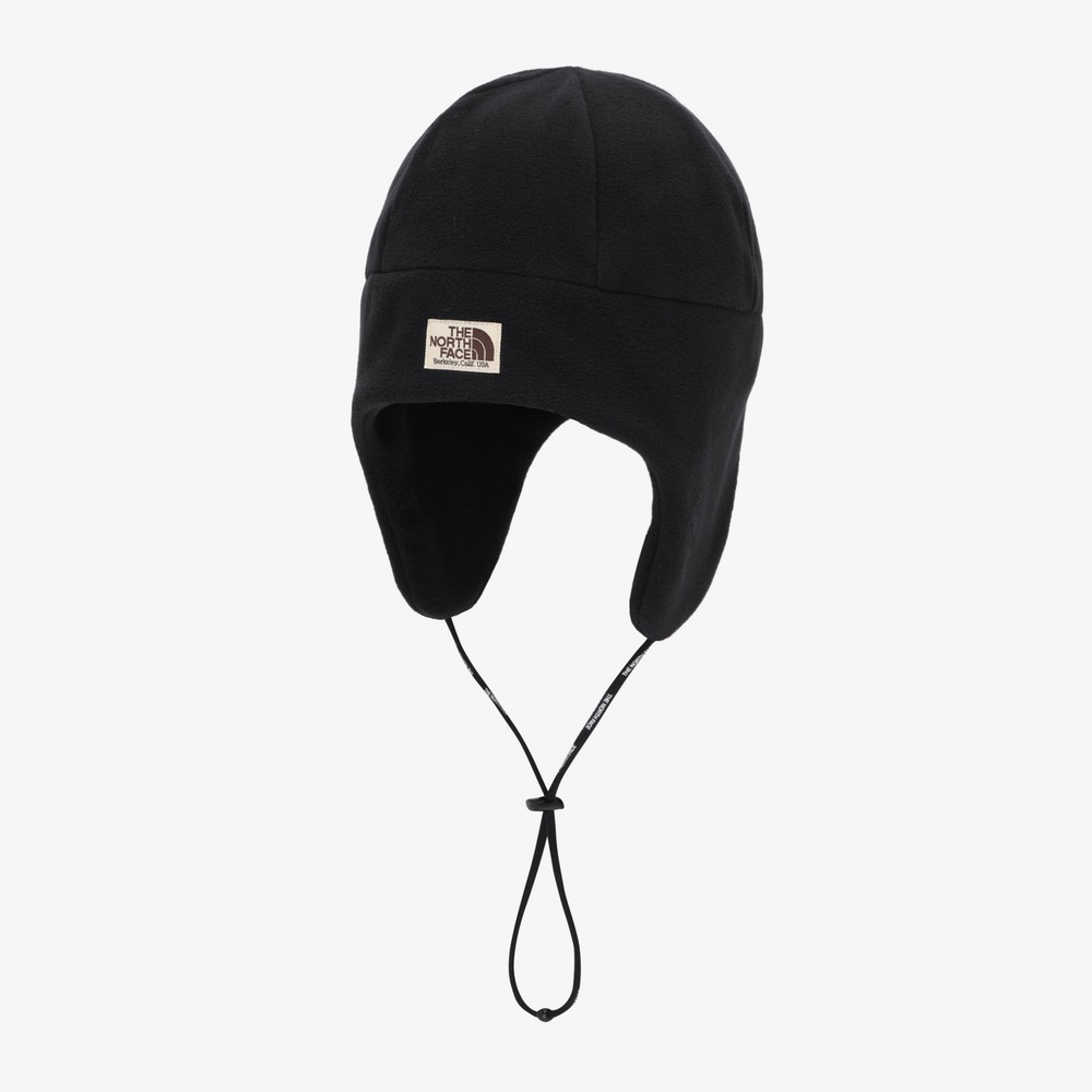 FLEECE EARMUFF BEANIE BLACK