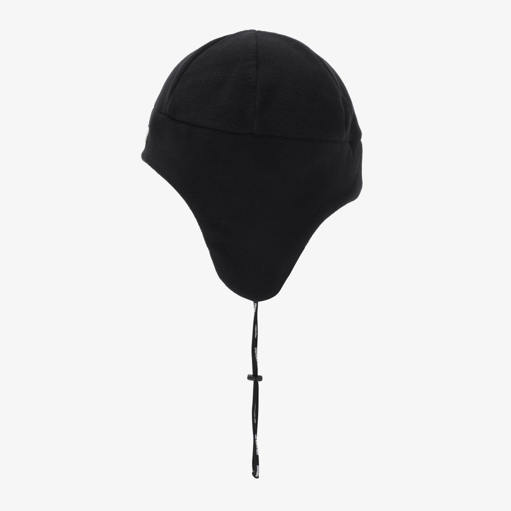 FLEECE EARMUFF BEANIE BLACK