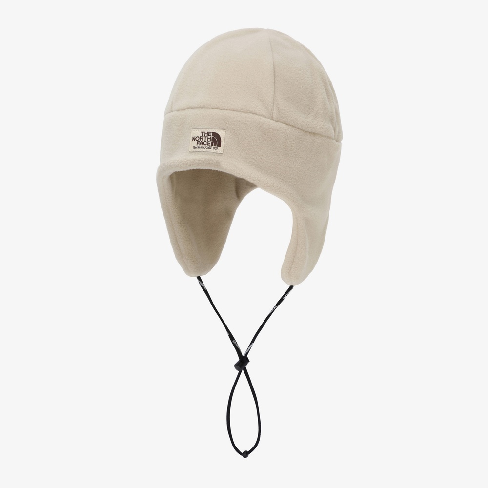 FLEECE EARMUFF BEANIE BEIGE
