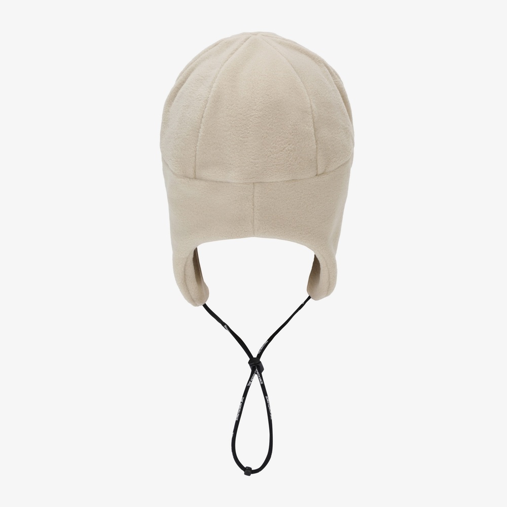 FLEECE EARMUFF BEANIE BEIGE