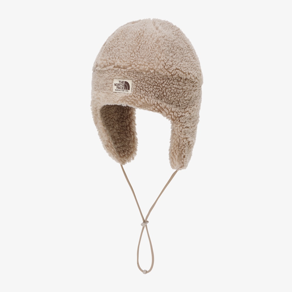 FLUFFY EARMUFF BEANIE WALNUT