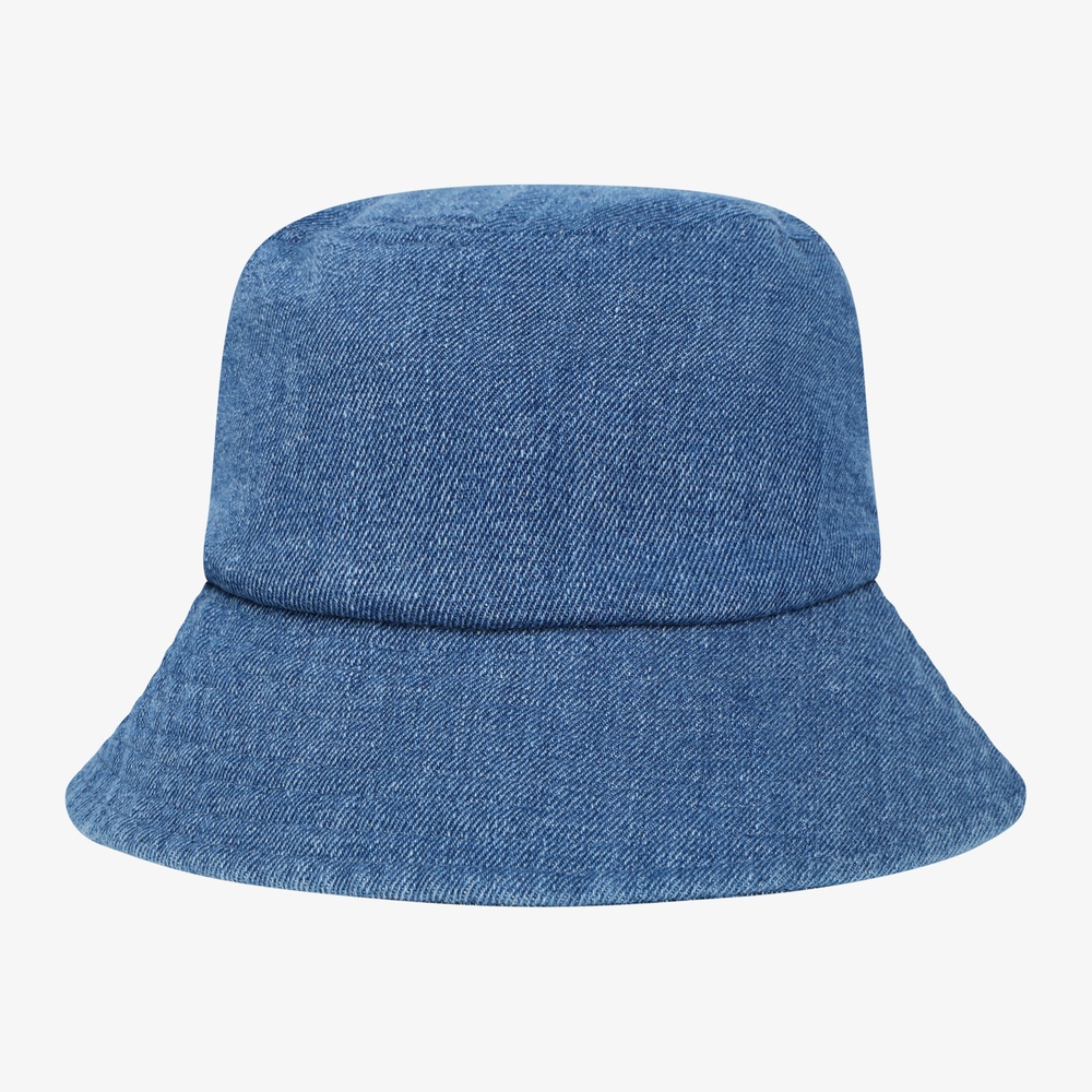 LOGO BUCKET HAT BLUE