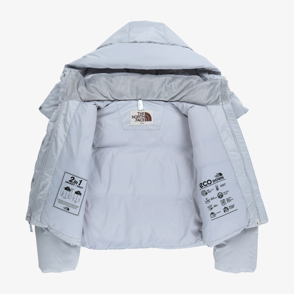 WOMEN'S NOVELTY NUPTSE DT JACKET ICE GRAY
