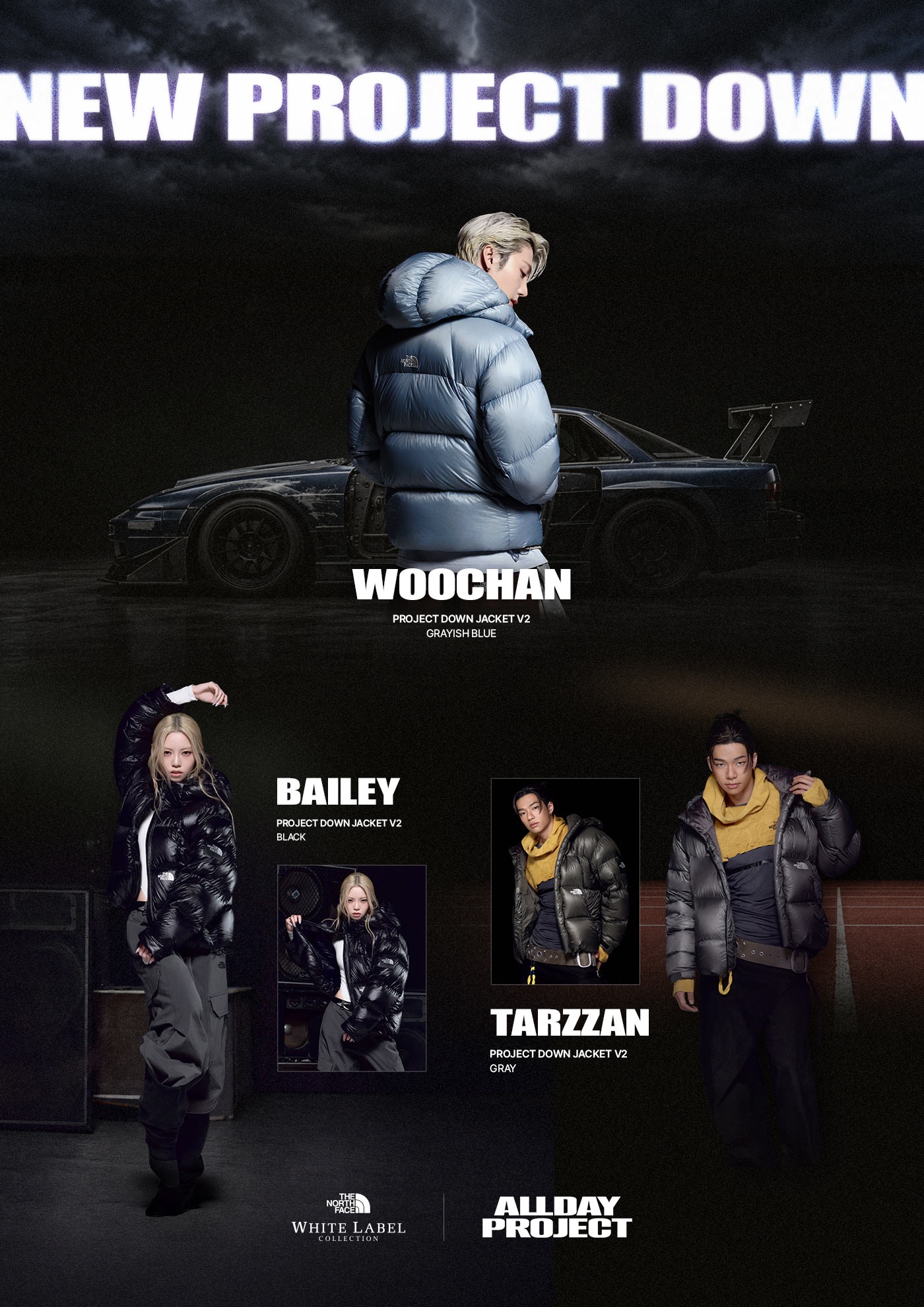 PROJECT DOWN JACKET V2 RDS - 4 COLORS BLACK