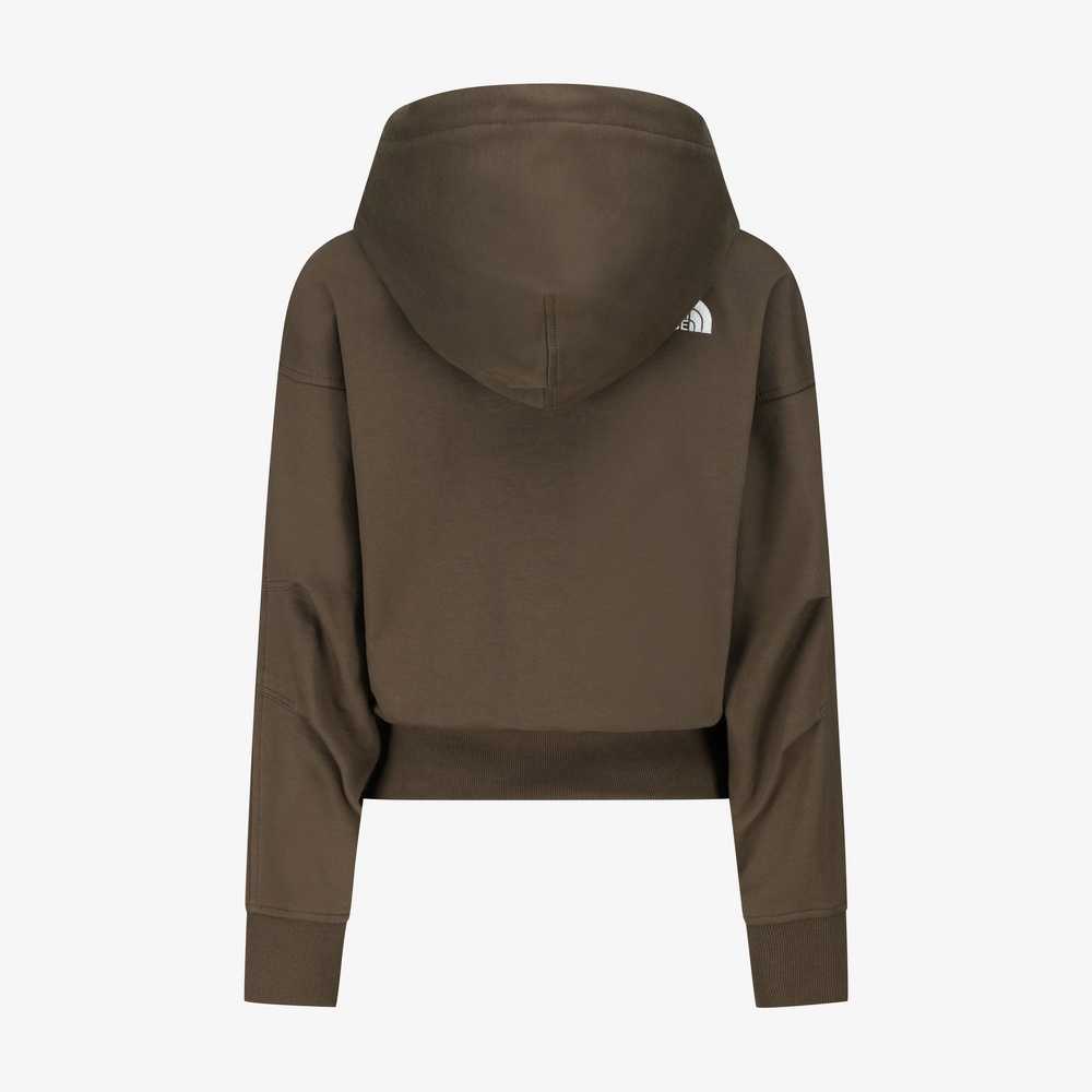 WHITE LABEL HOODIE ZIP-UP DEEP TAUPE