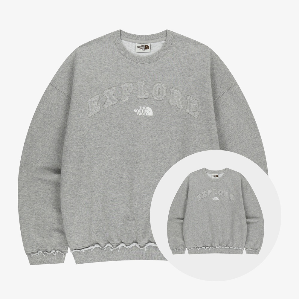 EXPLORE SWEATSHIRT MELANGE GREY
