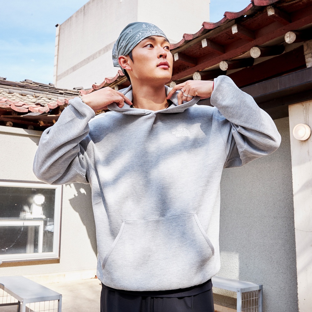 WELT HOODIE MELANGE GREY