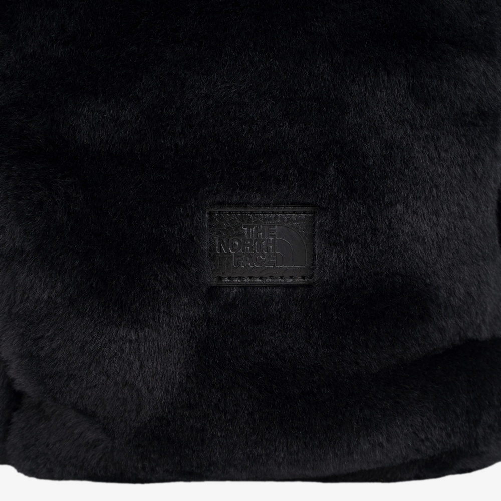 PLUMPY TOTE BAG MINI FUR REAL BLACK