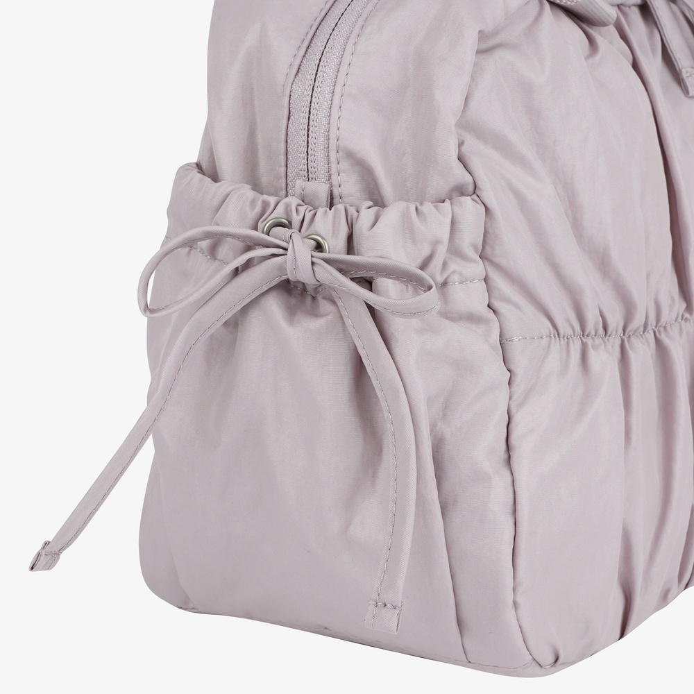 BONNEY SHIRRING SHOULDER TOTE PALE PINK