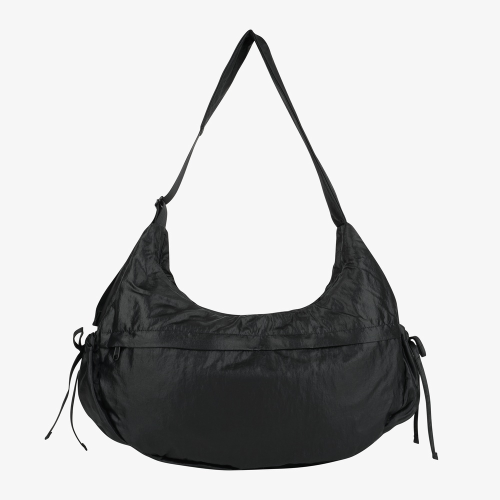 BONNEY SHIRRING CROSS BAG BLACK
