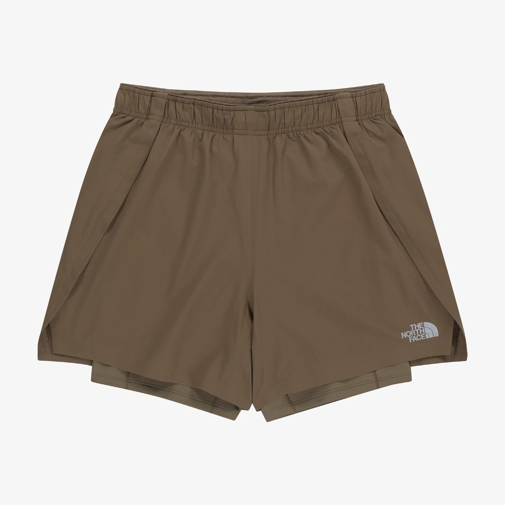 SPEEDON 2IN1 SHORTS LIGHT BROWN