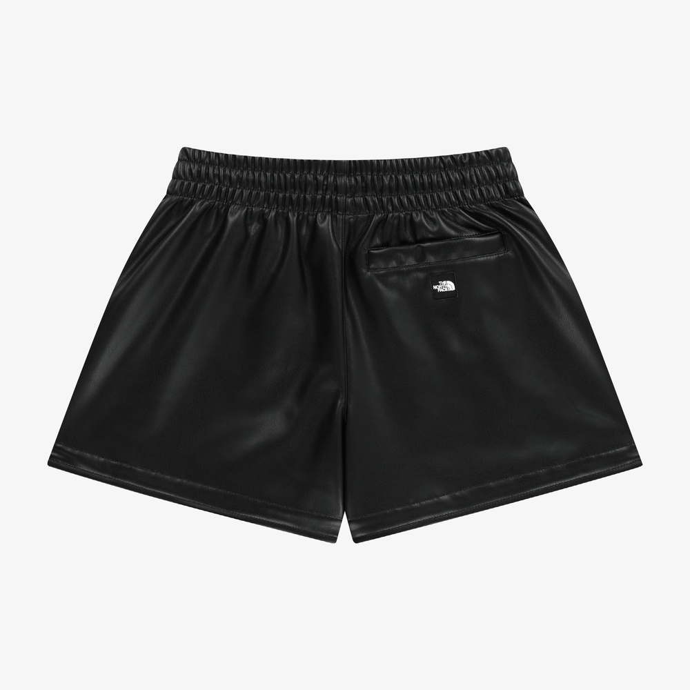 WOMEN'S LEATHER SHORTS BLACK