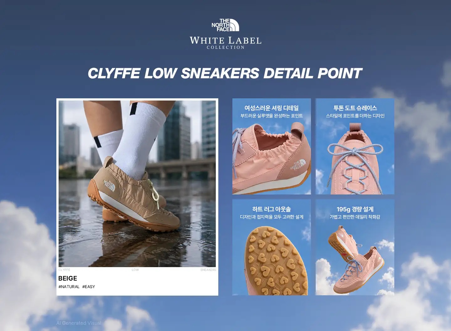 CLYFFE LOW SNEAKERS BEIGE