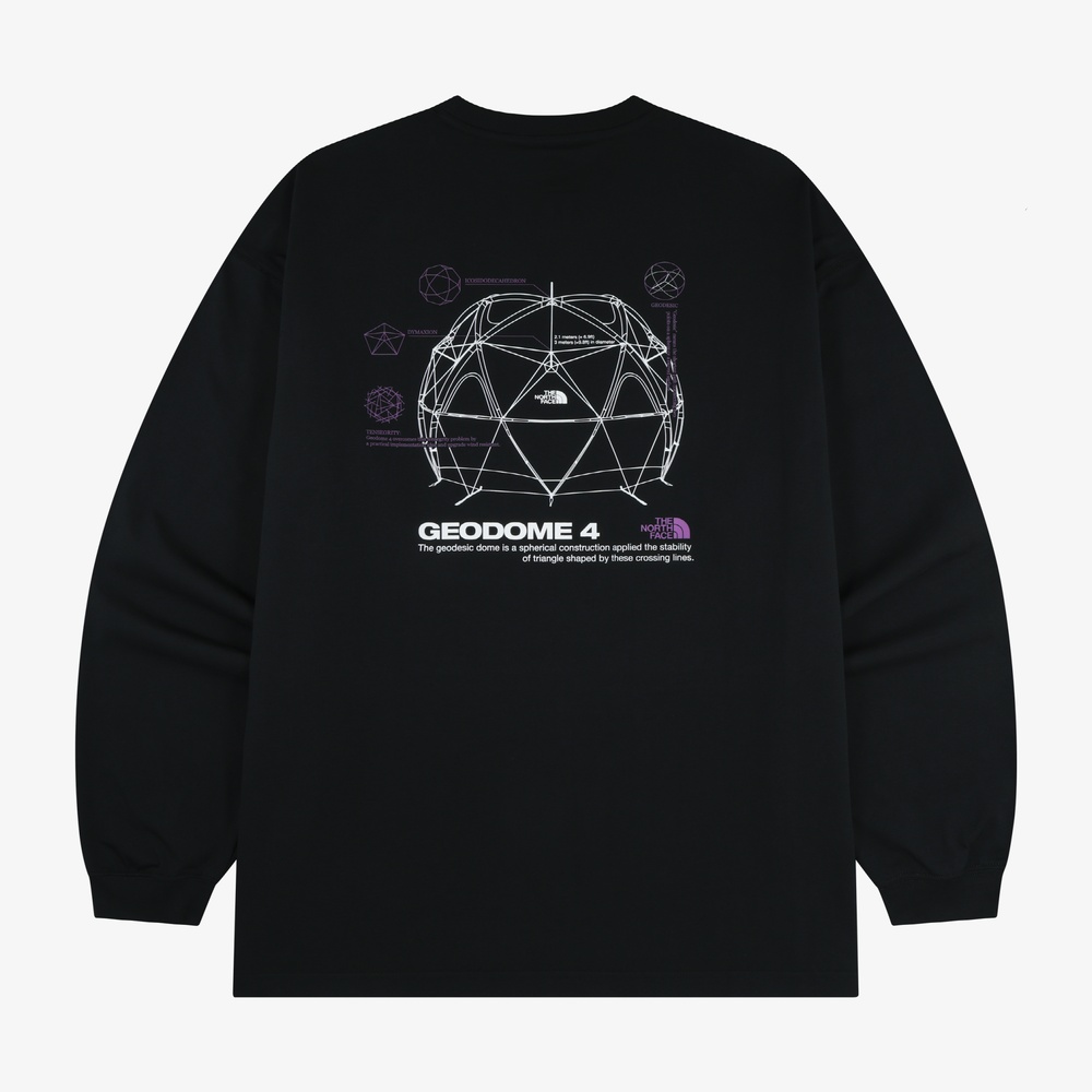 GEODOME LONG SLEEVE TEE BLACK