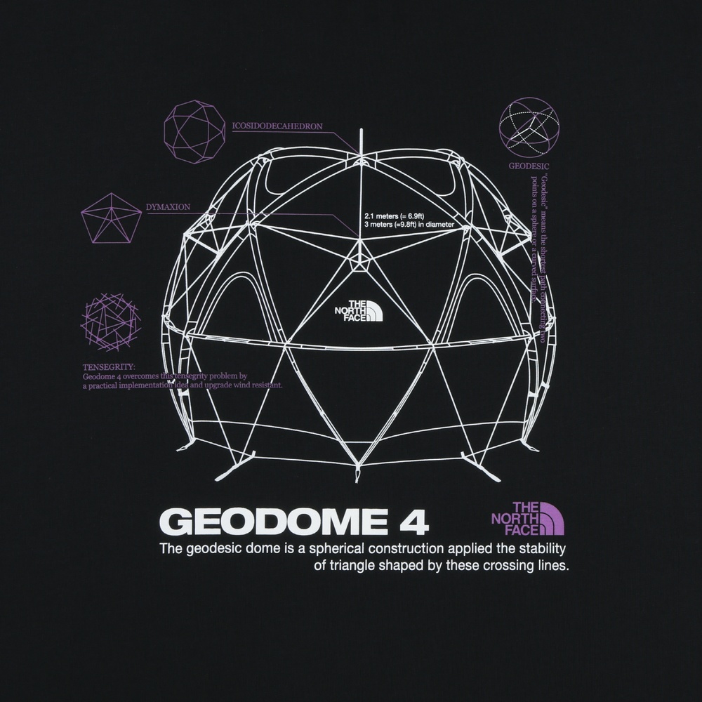 GEODOME LONG SLEEVE TEE BLACK