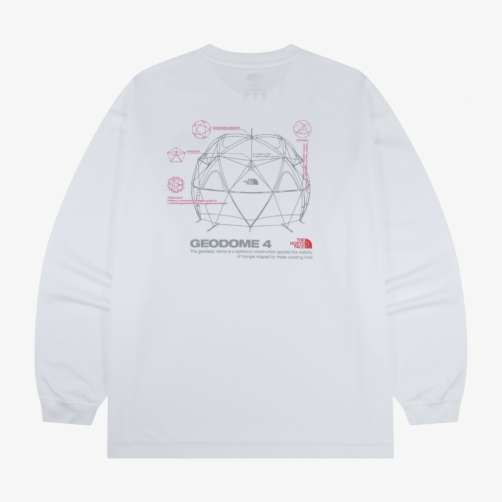 GEODOME LONG SLEEVE TEE WHITE