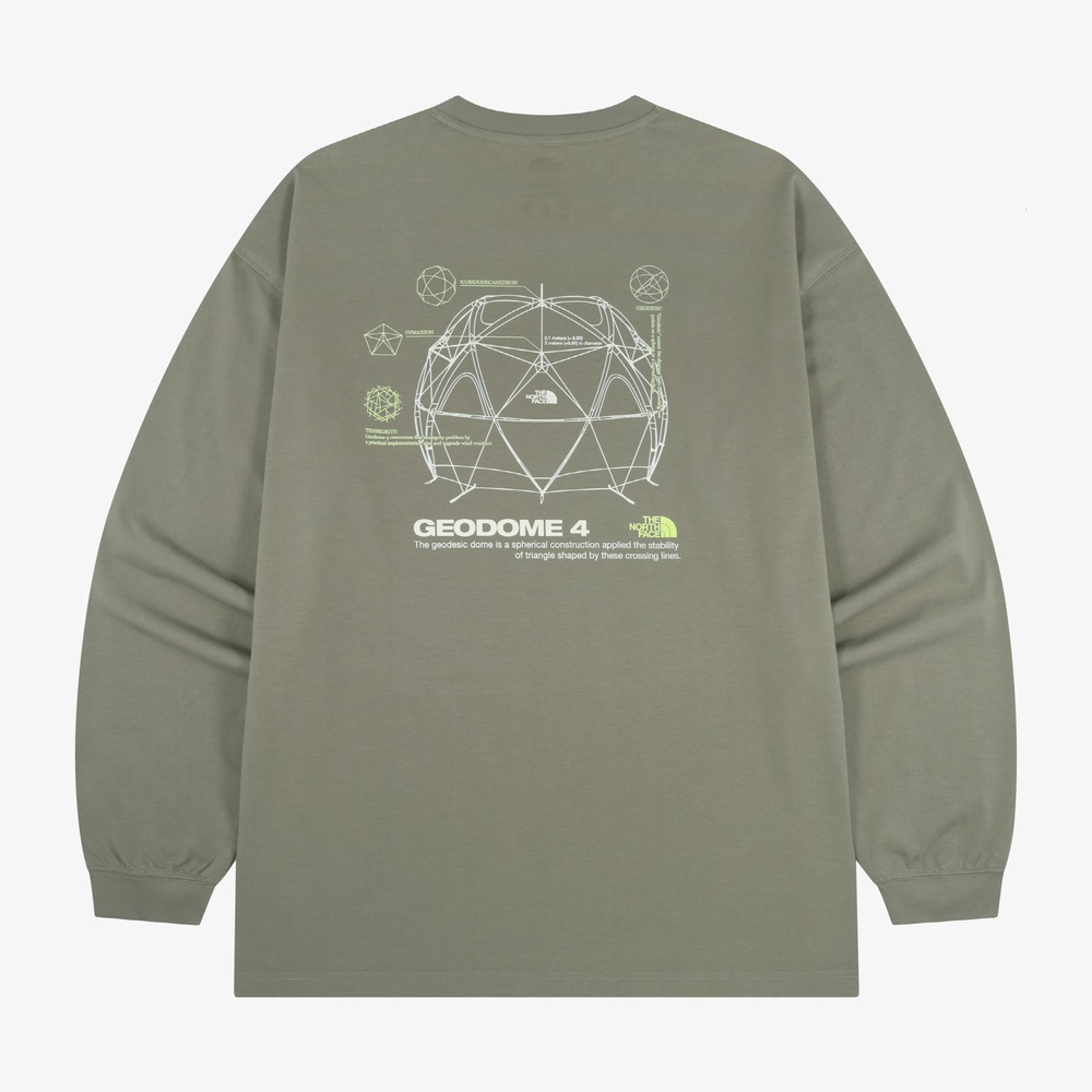 GEODOME LONG SLEEVE TEE SLATE