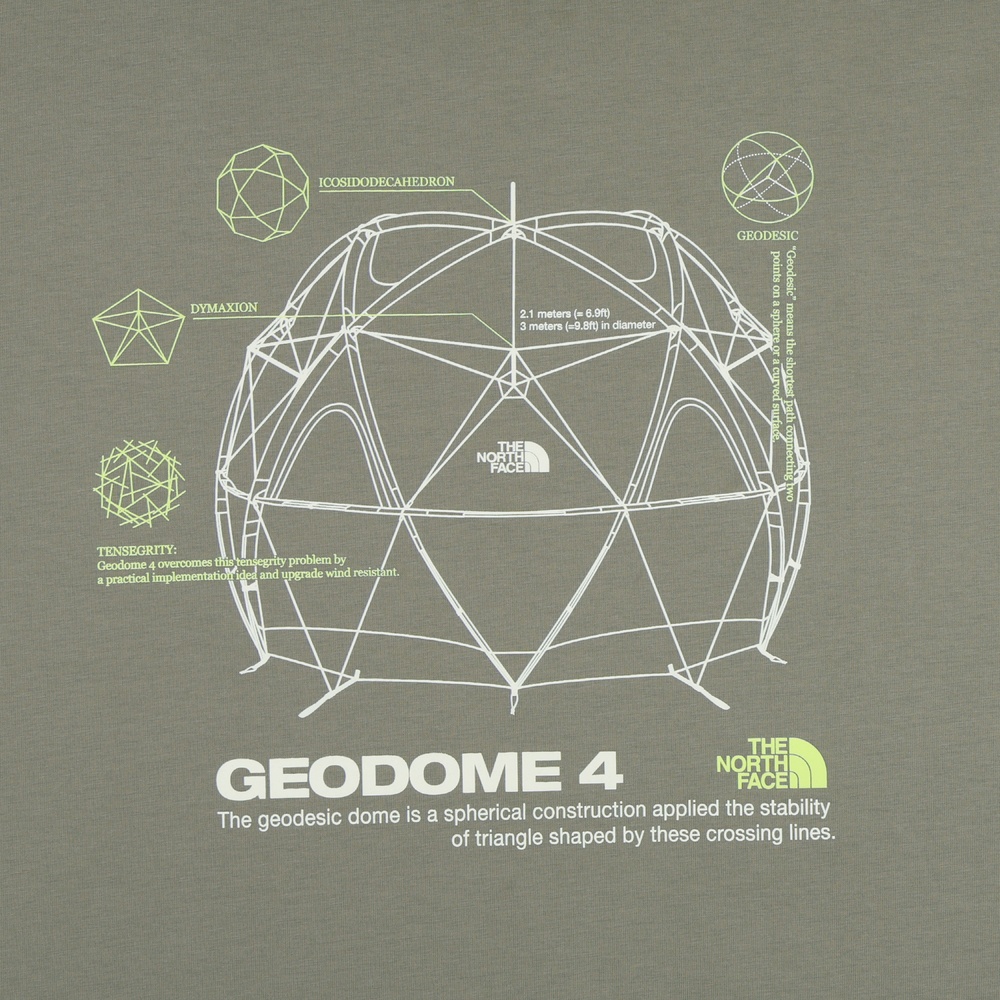 GEODOME LONG SLEEVE TEE SLATE