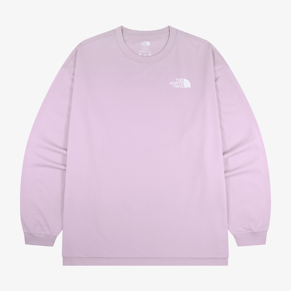 GEODOME LONG SLEEVE TEE PALE PINK