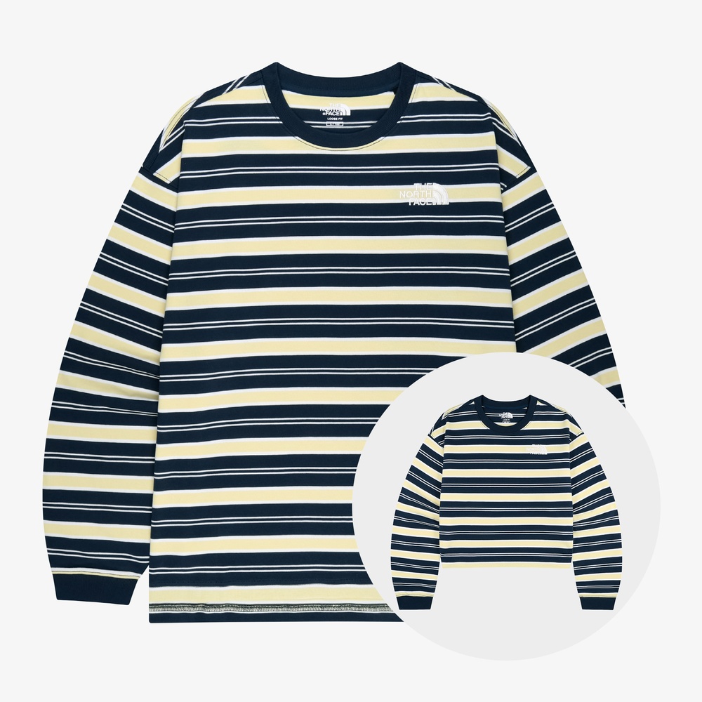 BONBON LONG SLEEVE TEE NAVY