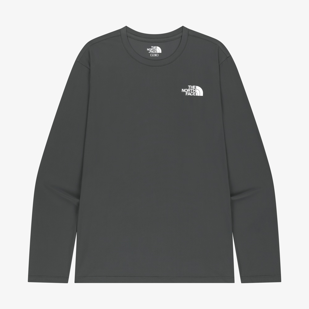 MARIV LONG SLEEVE TEE CHARCOAL GREY