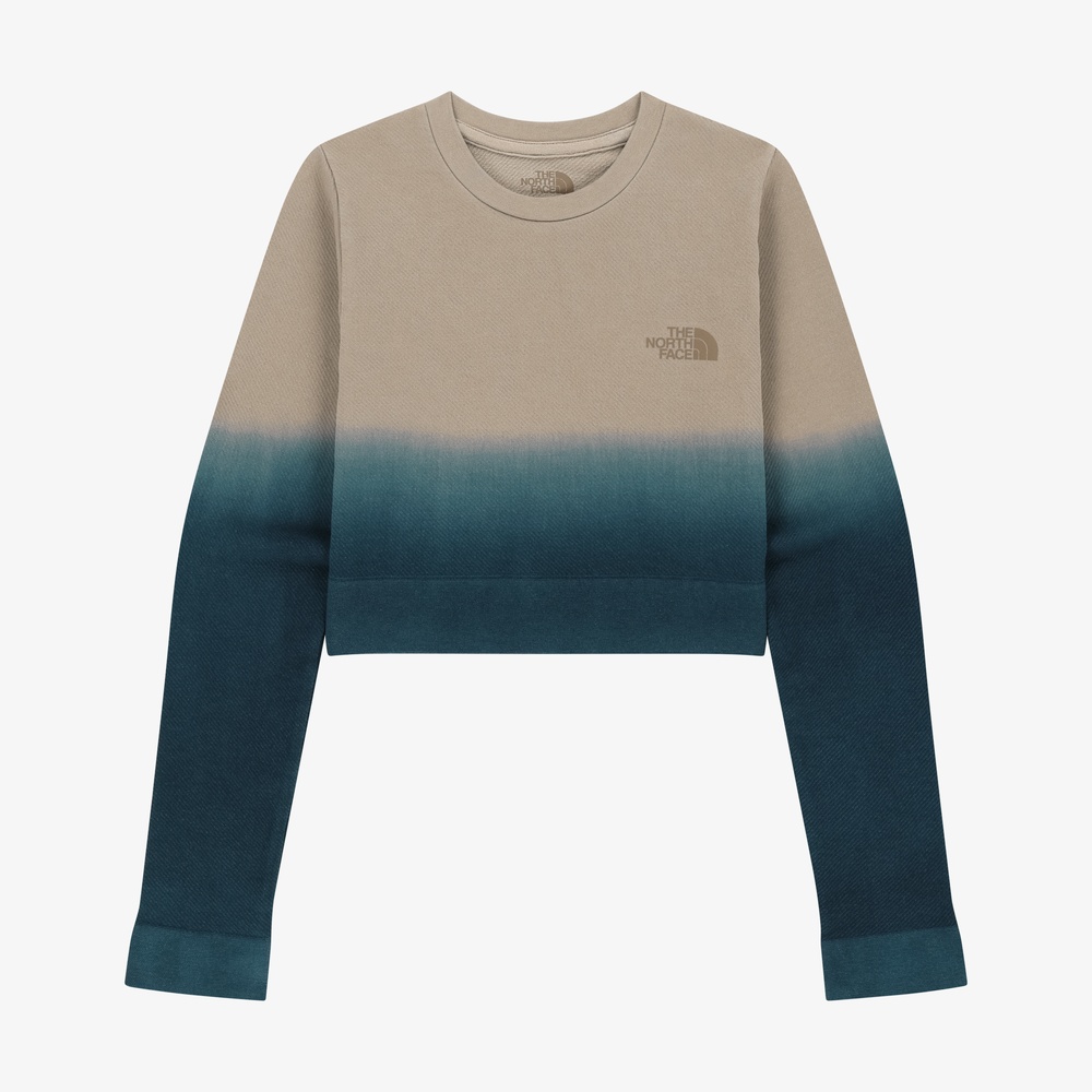WOMEN'S GRADIENT LONG SLEEVE TEE LIGHT NAVY
