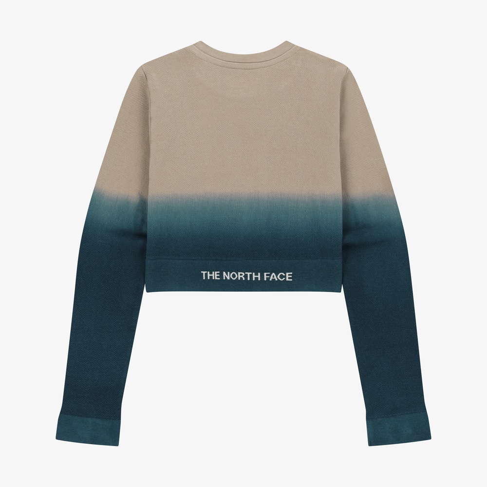 WOMEN'S GRADIENT LONG SLEEVE TEE LIGHT NAVY