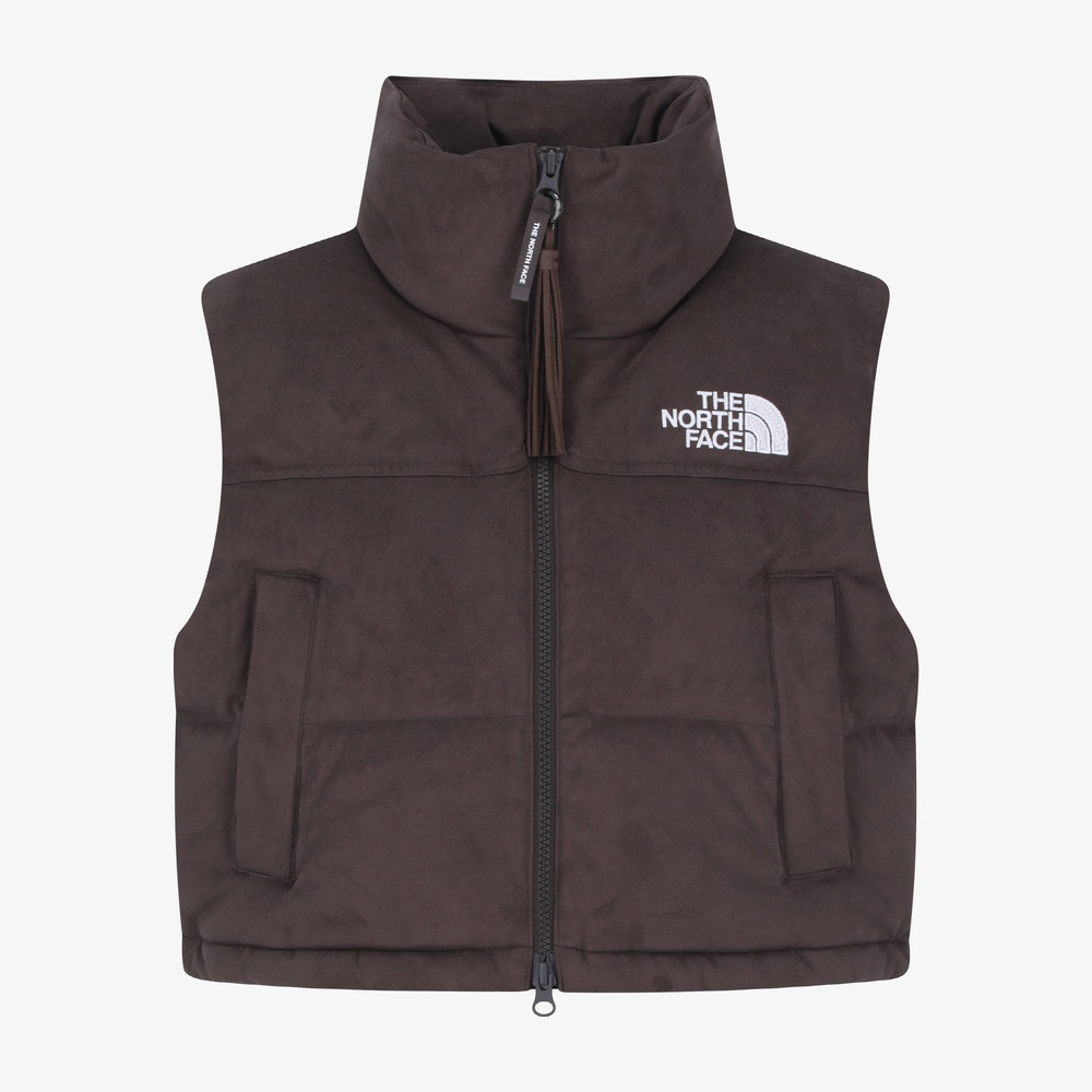 WOMEN'S SUEDE NUPTSE VEST BROWN