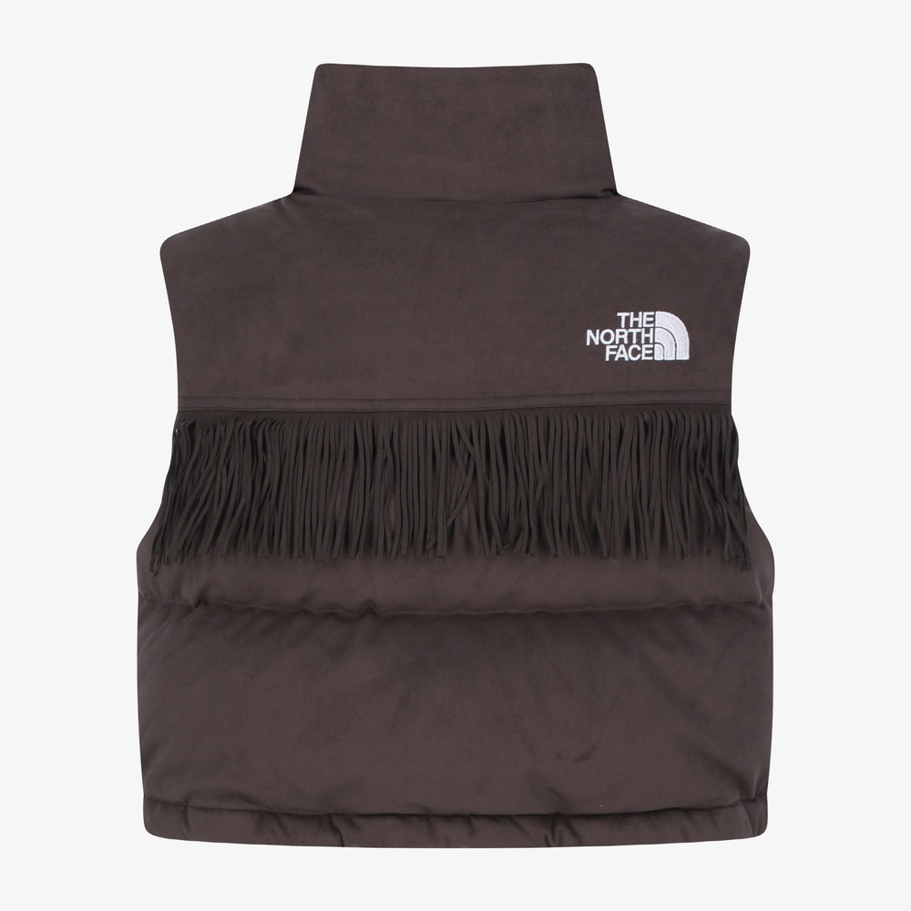 WOMEN'S SUEDE NUPTSE VEST BROWN