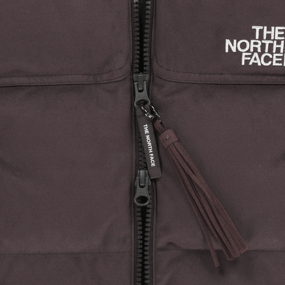 WOMEN'S SUEDE NUPTSE VEST BROWN