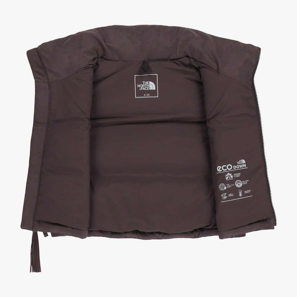 WOMEN'S SUEDE NUPTSE VEST BROWN