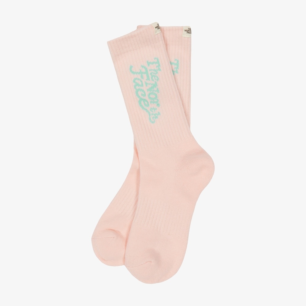 LETTERING SOCKS SOFT PINK
