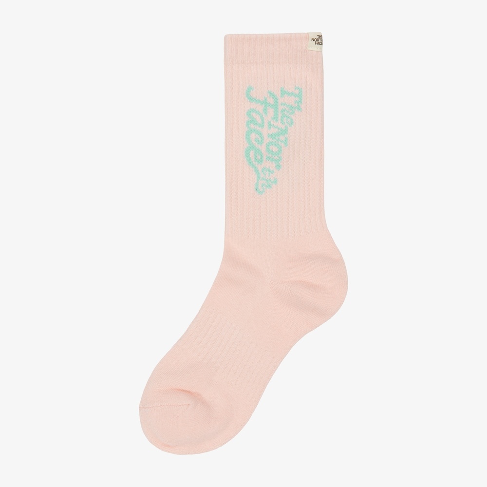 LETTERING SOCKS SOFT PINK