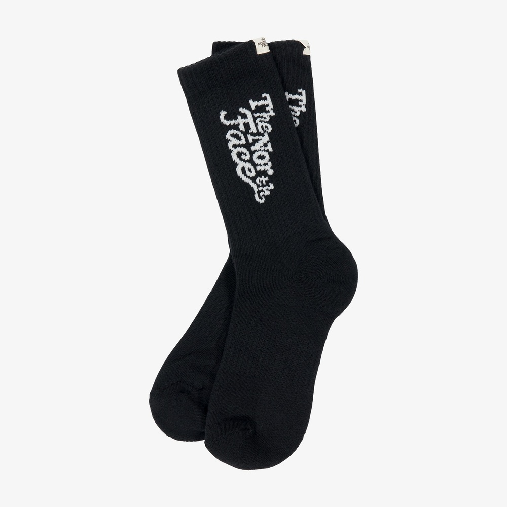 LETTERING SOCKS BLACK