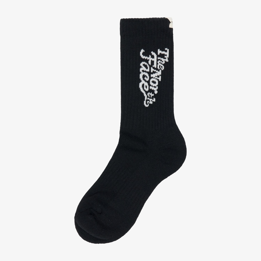 LETTERING SOCKS BLACK