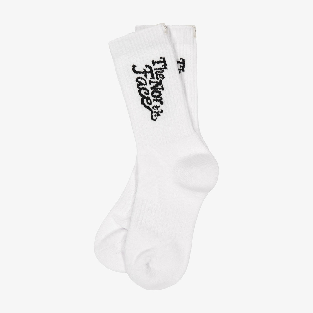 LETTERING SOCKS WHITE